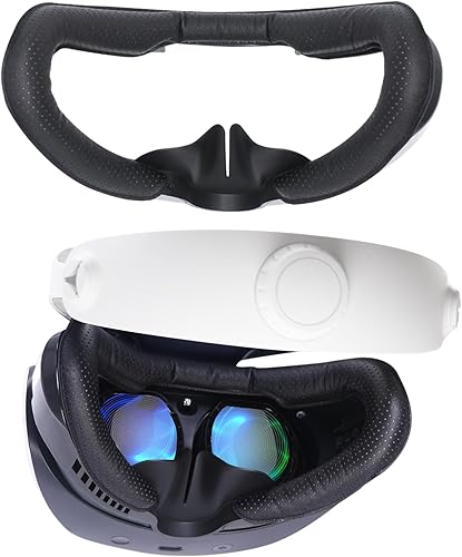 VR Face Pad for Playstation VR2, Breathable Holes Leather Protective VR Accessories VR Face Cover Cushion Replacement Fitness Facial Interface