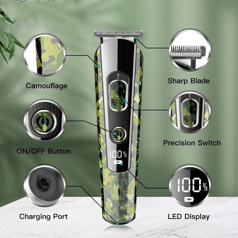 Hair Clippers for Men Grooming Kit Rechargeable Electric Shaver for TrNose Ear Beard Eyebrow Facial Shaving Machine