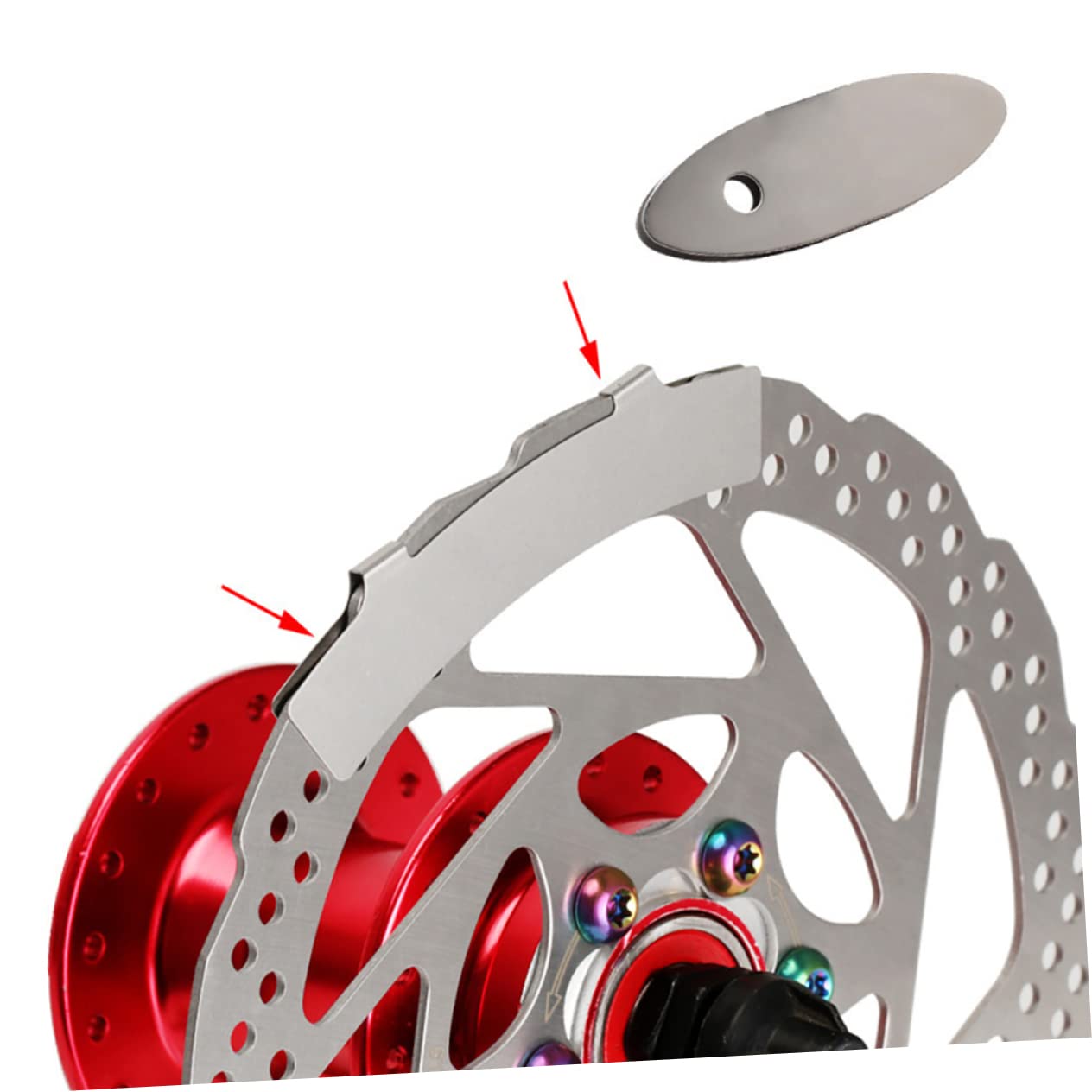 BRIGHTFUFU Disc Brake Rotor Adjustment 10pcs Mountain Bike Adjuster Scratch Disc Bike Breaks