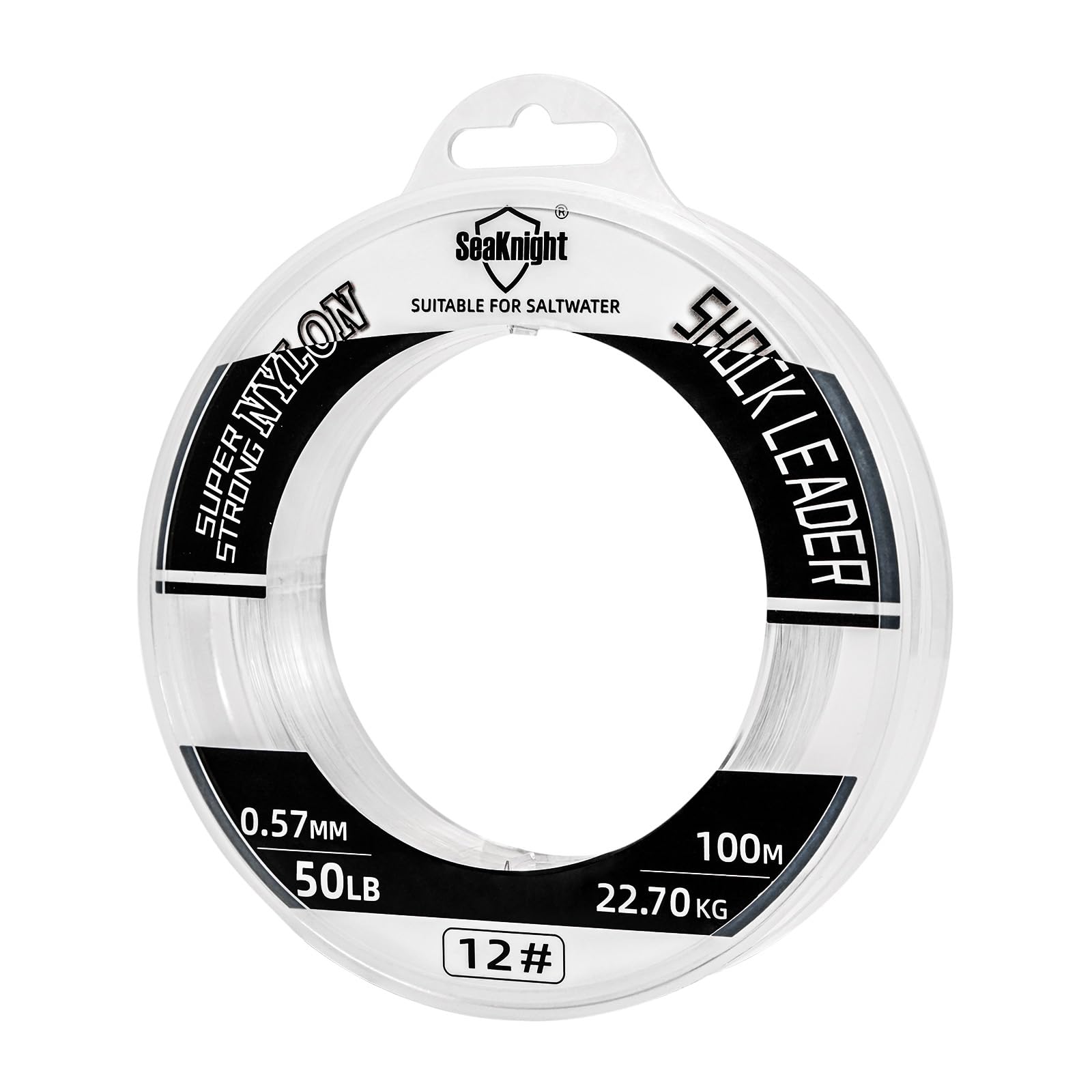 SeaKnight Nylon Shock Leader Fishing Line Super Strong Saltwater 50M/100M Monofilament Sinking Fishing Line For Sea Fishing 25-200LB