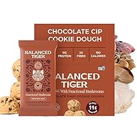 Vista 8 de Barritas de proteína veganas funcionales de hongos Fabricadas en EE. UU. Dosis completa (1500mg) de barras de mane de león, chaga, reishi