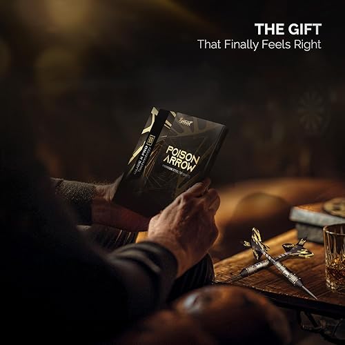 Miniatura 35 de IgnatGames Juego de dardos de punta de acero, paquete de 3/6/12 dardos de latón con estuche exquisito, ejes de aluminio, 2 juegos de vuelos, Azul