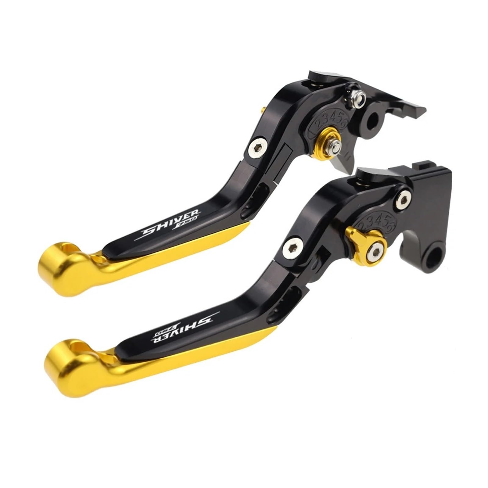 Jghfdws 04 Motorcycle Brake Clutch Lever Set For Shiver750 Motorcycle Folding Extendable Brake Clutch Levers