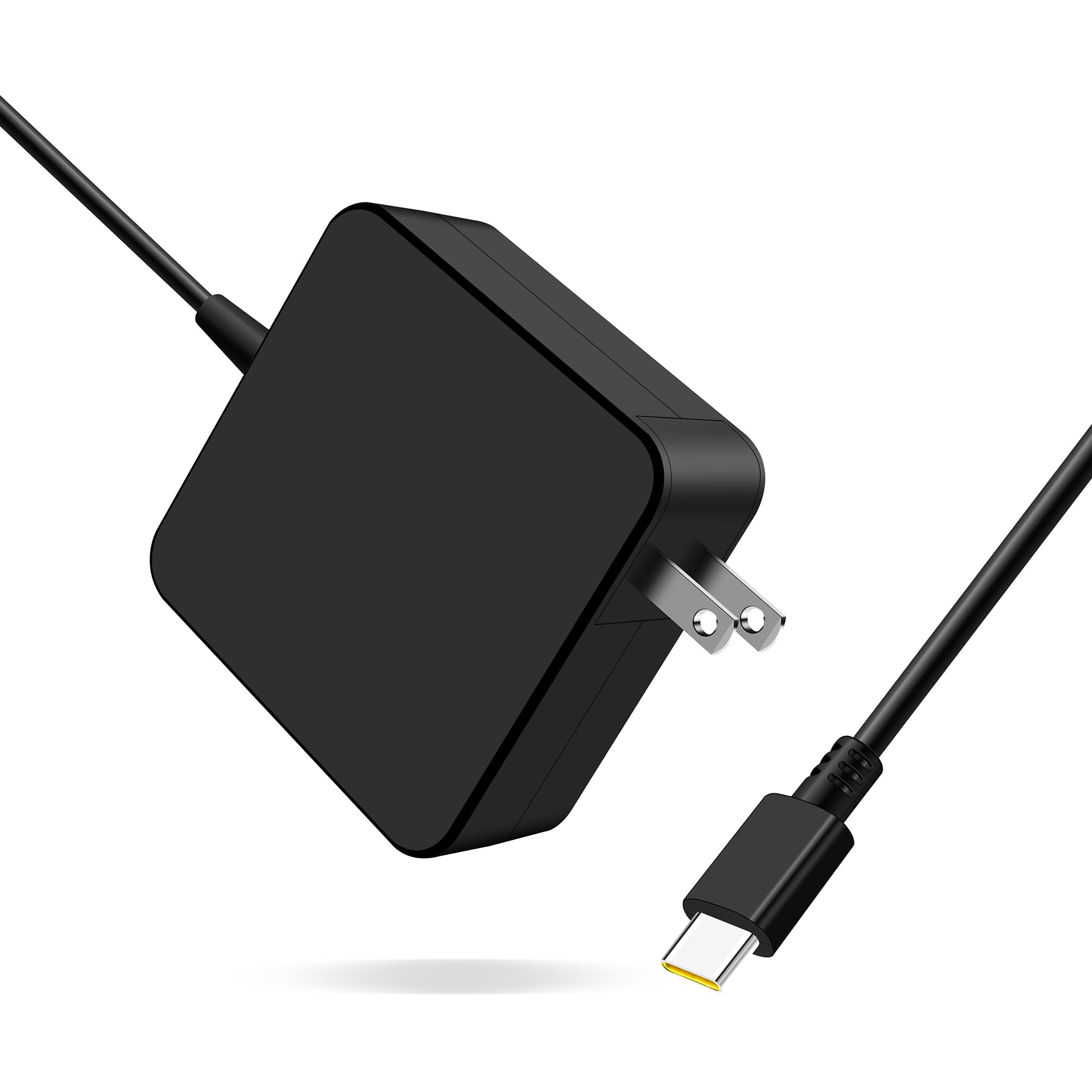 65W USB C Charger Compatible with Lenovo Thinkpad/Yoga/Chromebook/IdeaPad, Mac Book Pro, Huawei Matebook, Dell Latitude, HP Spectre, Acer Chromebook, Asus Zenbook Laptop Type C Power Supply Adapter