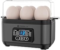 Vista 8 de Olla eléctrica rápida para huevos, capacidad de 6 huevos para huevos duros, huevos escalfados, huevos revueltos u tortillas con apagado automático
