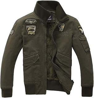 Baseball Jacke Herren Armeegrün Sportjacke Stehkragen Bomber College Classic Übergangsjacke Old School Motorradjacke Train...