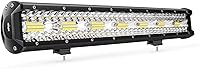 Nilight 20 Inch 420W Triple Row LED Light Bar - 42,000LM Spot Flood Combo Off-Road Lights for Trucks ATVs UTVs Boats