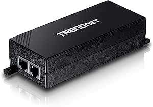 TRENDnet Gigabit Power Over Ethernet Plus Injector, PoE+ (30W) Power Network Distances Up to 100M (328 ft.), Black, TPE-115GI (Pack of 1)