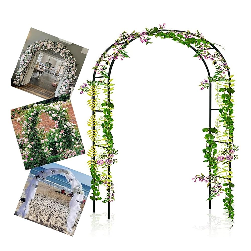 Arche de jardin en métal décoration mariage tuteur plantes grimpantes