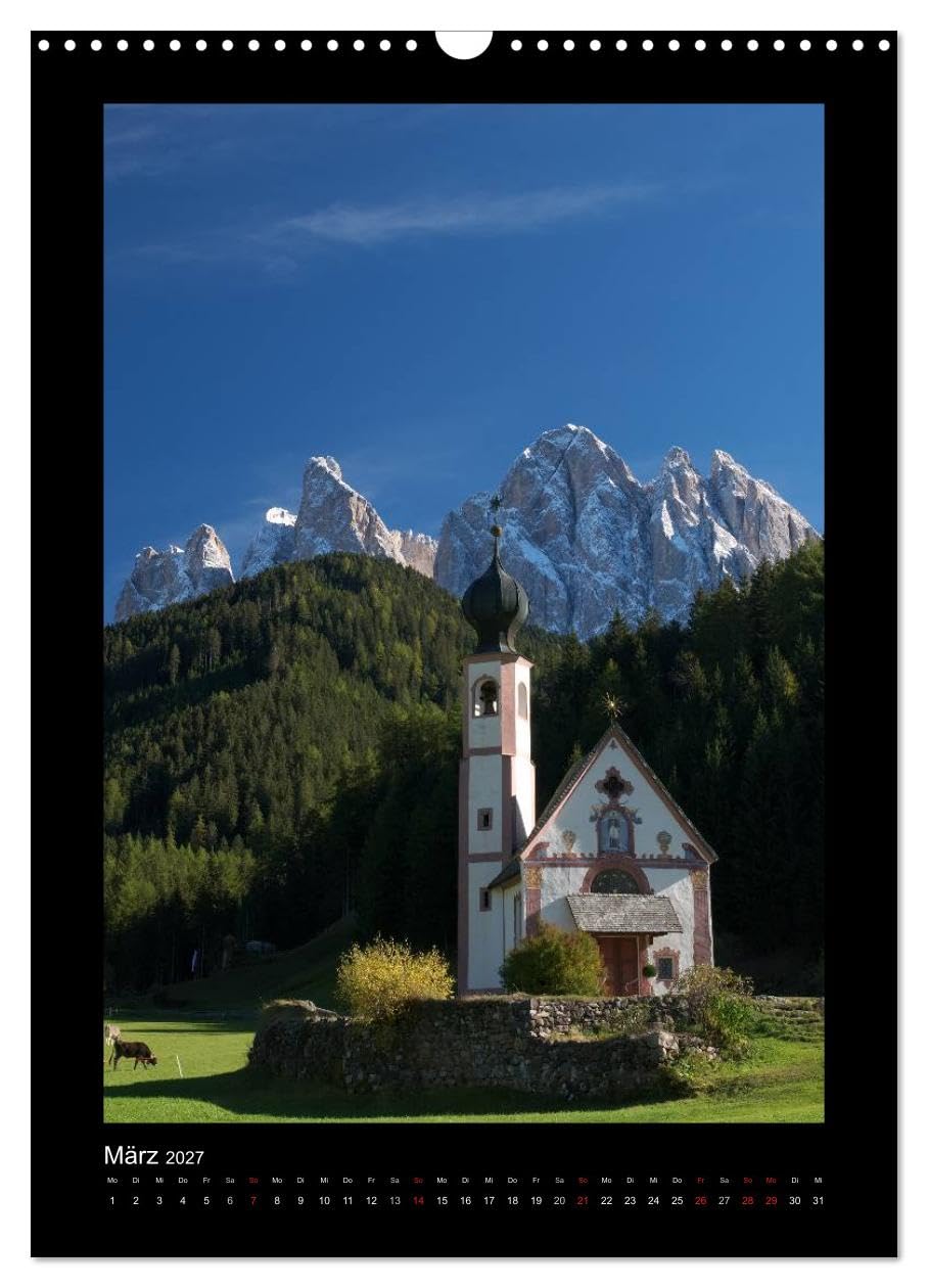CALVENDO - Landschaft im Fokus - Bayern, Tirol und Südtirol (Wandkalender 2027 DIN A3 hoch), Monatskalender: Landschaftsmotive aus Bayern, Tirol und Südtirol