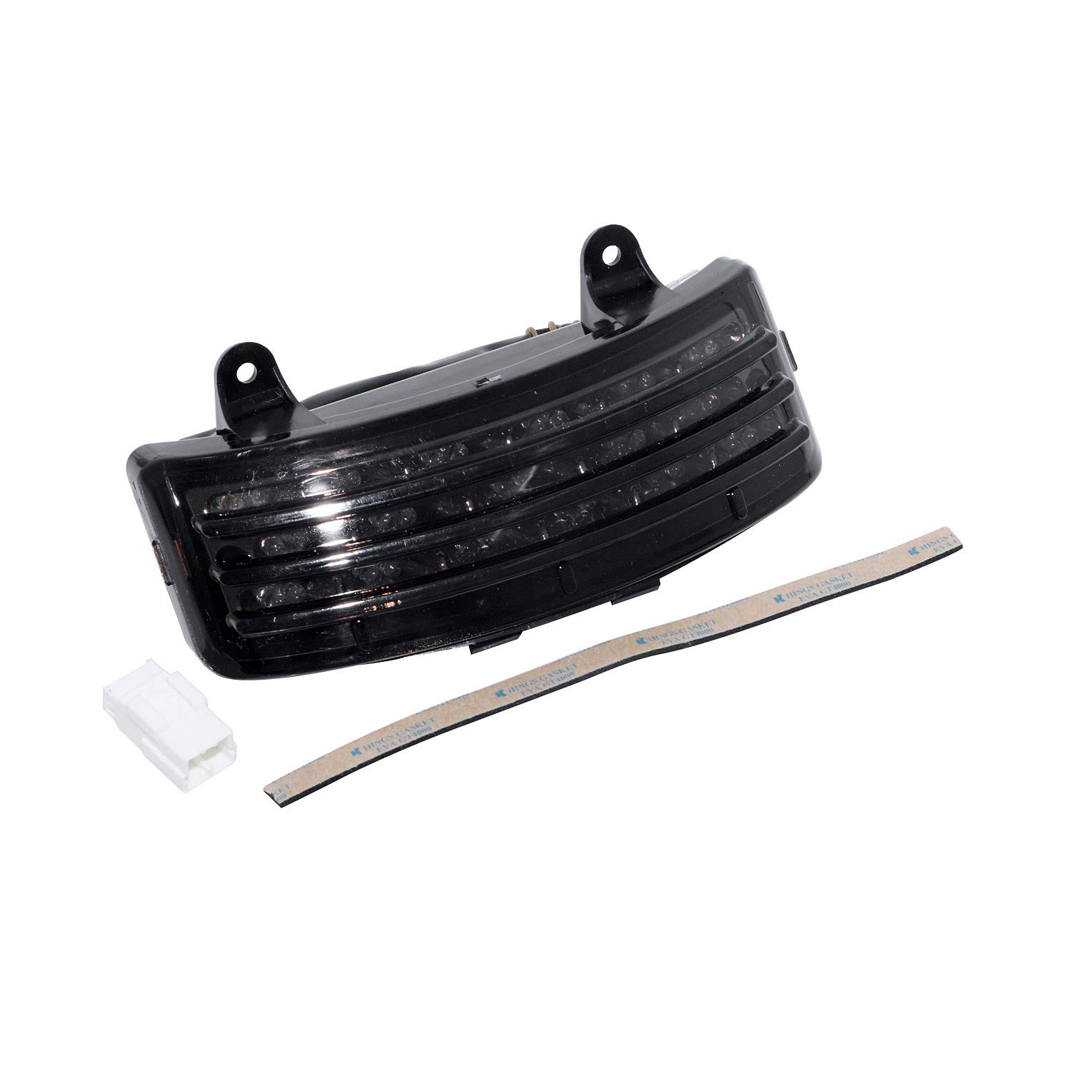 Motorcycle Smoke Tri-Bar Rear Fender LED Turn Signal Brake Light for Harley Street Glide Touring FLHX FLTRX