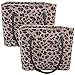 TITST 2 Pezzi Stampa Leopardo Bagno sospeso Doccia cestini Palestra organizzatore Caddy Multiuso di Base di stoccaggio Impermeabile per Il Bagno Cucina bagnocoffee