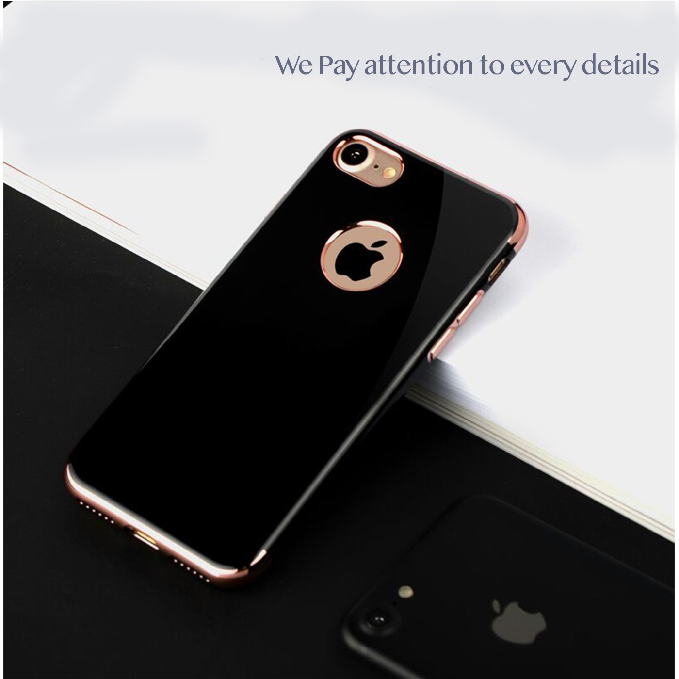 jabox Z Black Flexible Premium Back Cover for Apple iPhone 7plus