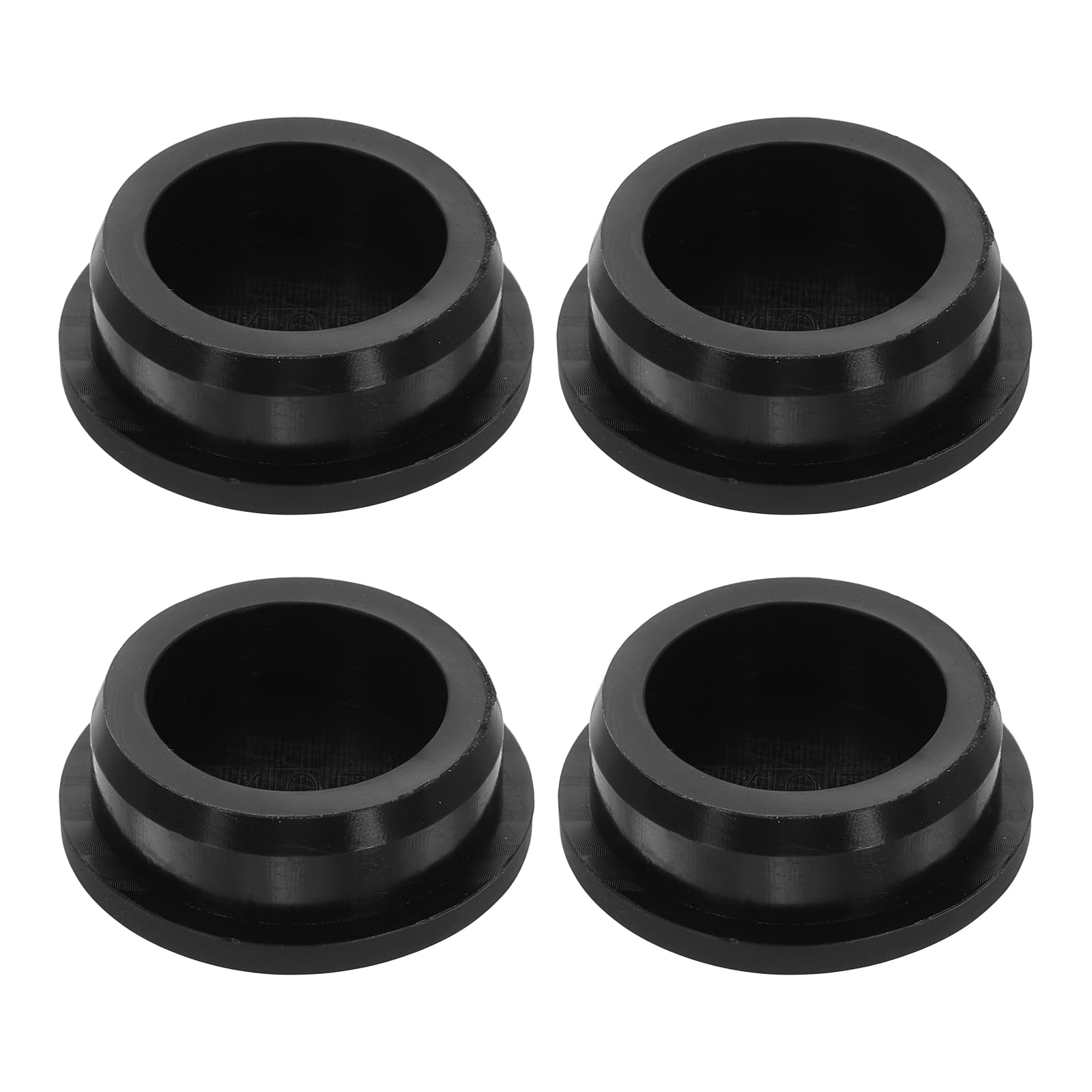 sourcing map 4Pcs Black Plug Holes, Waterproof Rubber Button Plug for 40mm / 1.6" Hole Bottles Pipes End Caps Round Sealing Plugs Flexible Rubber Stoppers