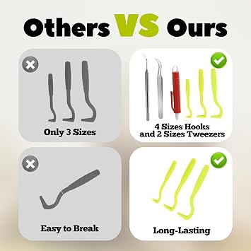 Tick Remover Tools, Painlessly Tick Remover for Dogs Cats and Human | Small Medium Large Tick Removal Twister, Chemical-Free Design with Ergonomic Handle and Storage Case for Easy Carrying