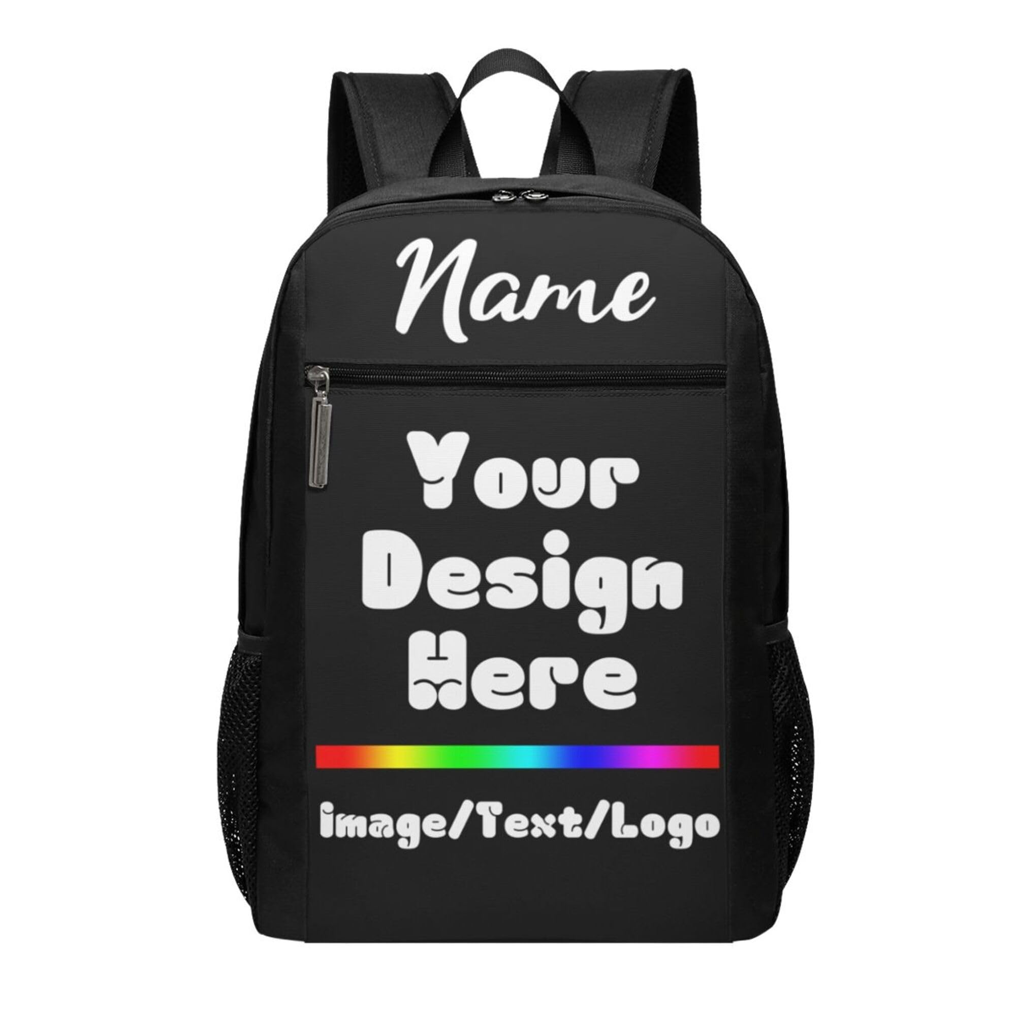 Sport Backpack Personalized Large Capacity Bookbag Add Image Text Logo Custom Laptop Bag…