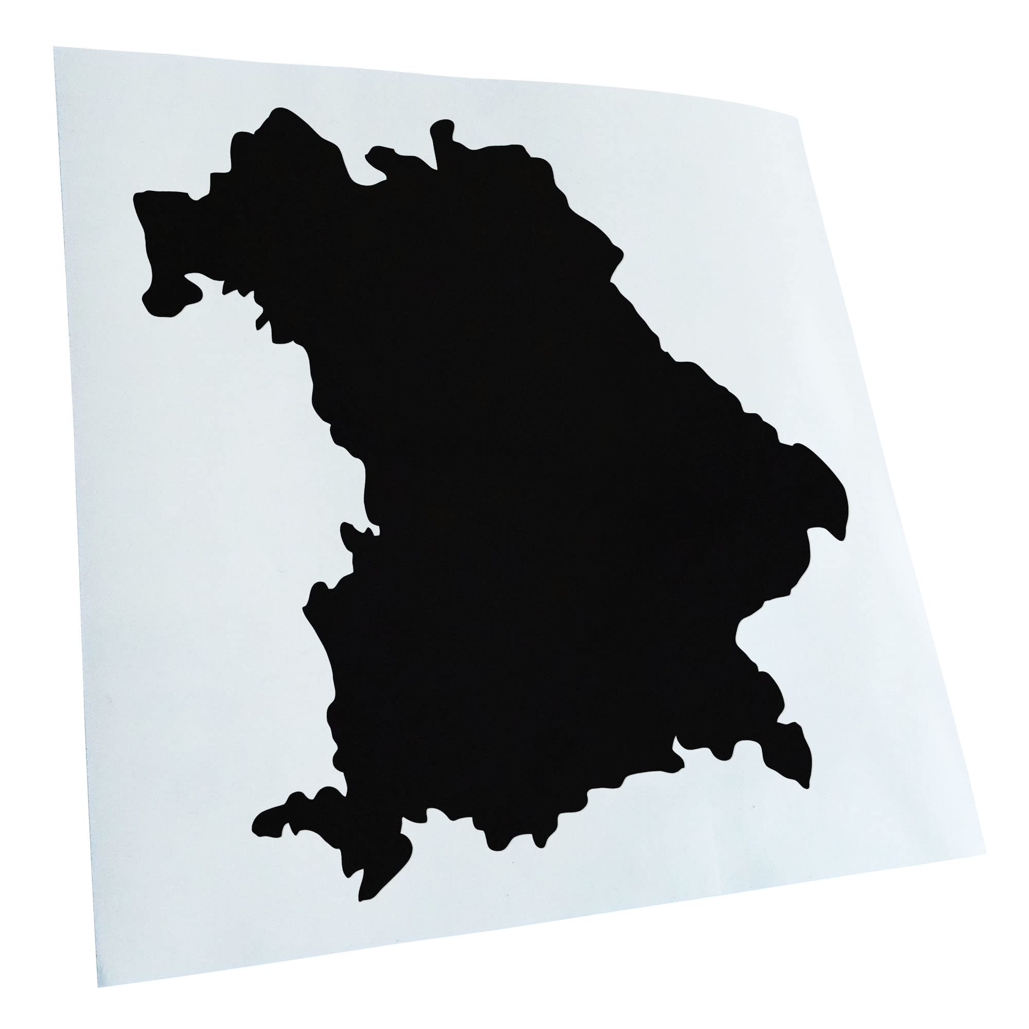 Kiwistar - Car Sticker - Black - 30 x 27 cm Bavaria Germany Silhouette - Rear Window Car Sticker Weatherproof for Car Truck Moped Truck - Sticker Exterior Self-Adhesive Tuning Accessories for Windows