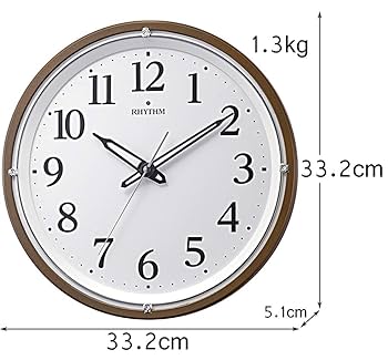 Amazon.co.jp: リズム(RHYTHM) 掛け時計 電波時計 アナログ 連続