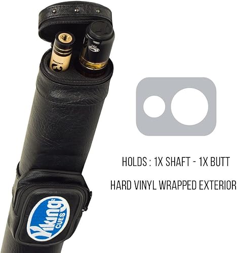 Miniatura 9 de Viking Estuche para taco de billar, Estuche para palo de piscina con correa para el hombro, Carcasa de vinilo y fieltro interior, Estuche para taco