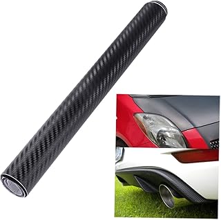 ibasenice Rolo De Fibra De Carbono Adesivo De Vinil Filme De Fibra De Carbono Carro DIY Papel De Embrulho Adesivos Fjbiden Para Carro Fibras De Carbono Realistas Decalques De Carro Para