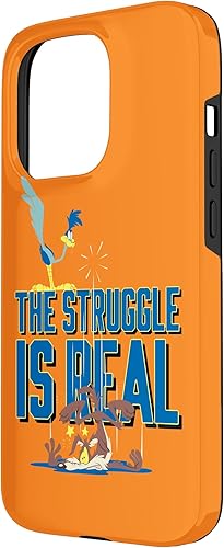 Vista 32 de Funda para iPhone 13 Looney Tunes Roadrunner la lucha es real