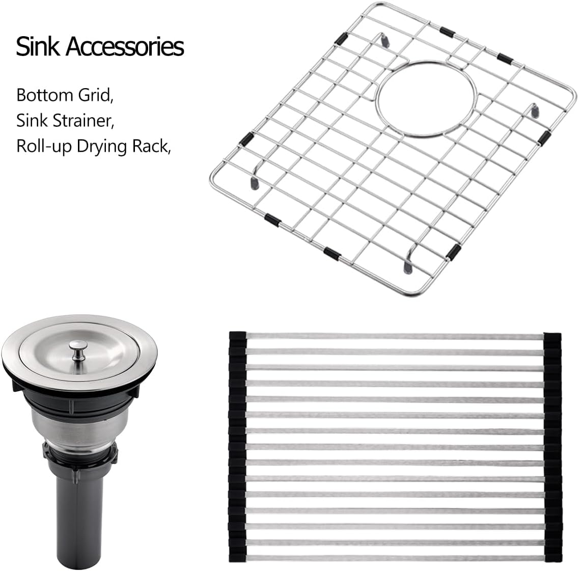 21 Stainless Steel Drop In Kitchen Bar Sink, Luckyhorse 21” x 21” x 10” 18 Gauge Stainless Steel Topmount Kitchen Outdoor Sink LH033L