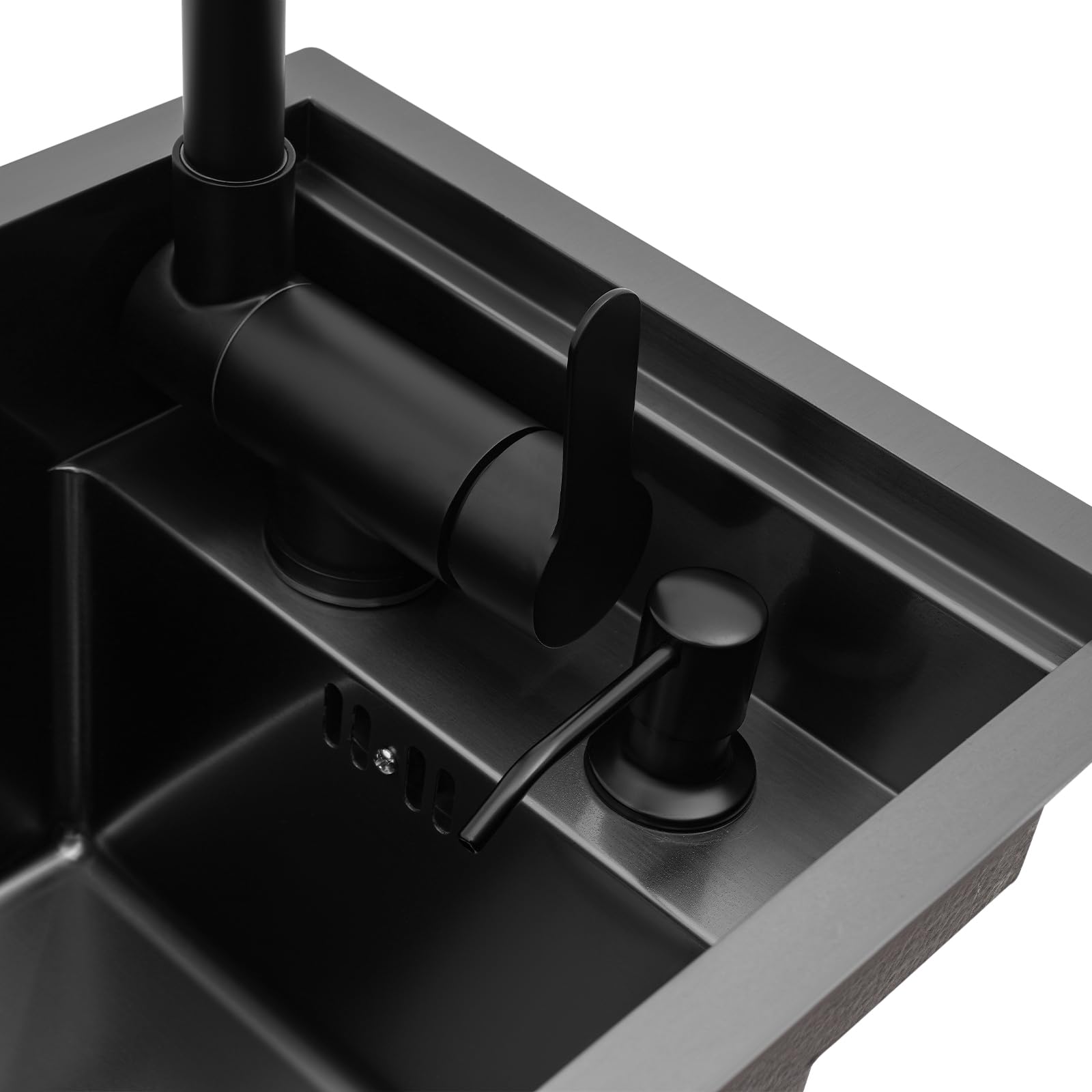 Lavello da cucina in acciaio inox, colore grigio, con coperchio, pieghevole a 360°, rubinetto singolo 45 x 30 x 23 cm, adatto per cucine domestiche e grandi e roulotte