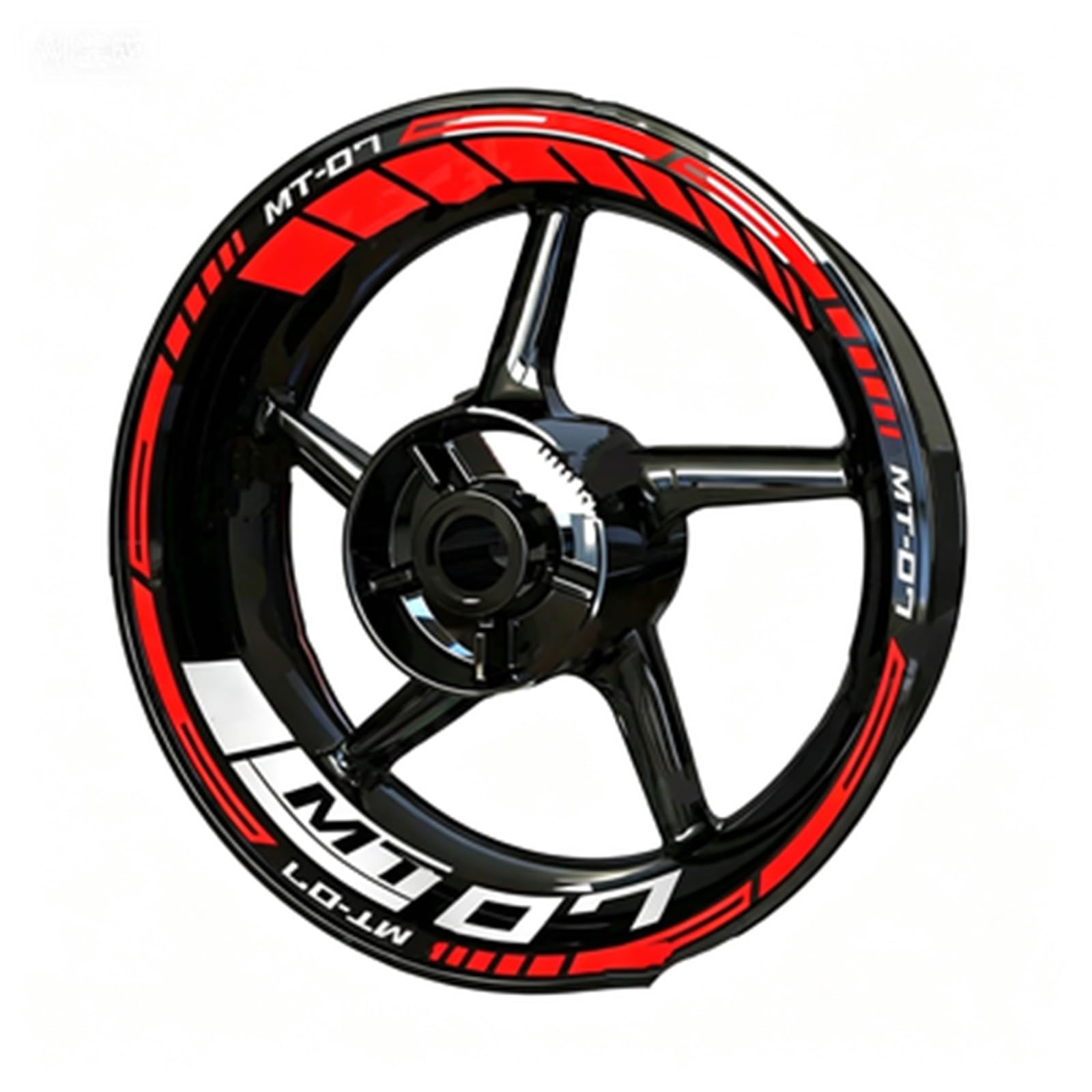 Motorcycle for Yamaha MT-07 MT07 2025-2019 Wheel Stickers Night Reflective Decorative Rim(Color10)