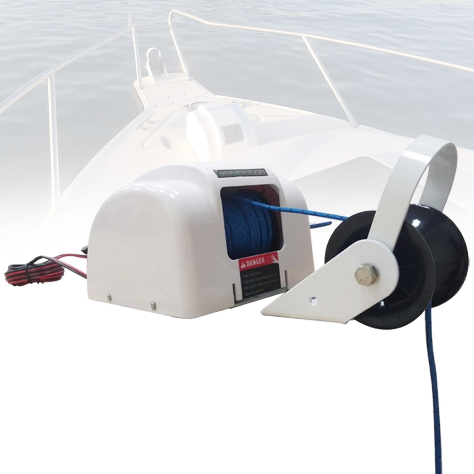Elektryczna WciąGarka Kotwiczna 12 V Do łOdzi, UciąG 318 Kg, Lina 31 M, Ze OśWietleniem Led, Do łOdzi Pontonowych, PokłAdowych CordlessControl