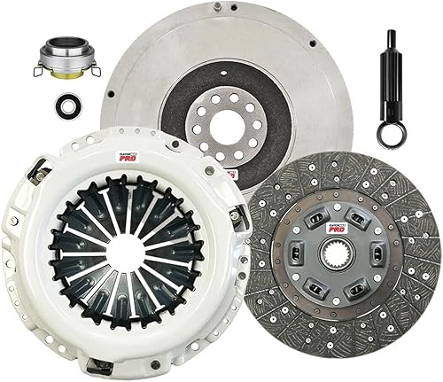 ClutchMax PRO - Kit de embrague OEM resistente con volante compatible con Tacoma Pickup 27L 2WD y 4WD CP16094HDFW-CK