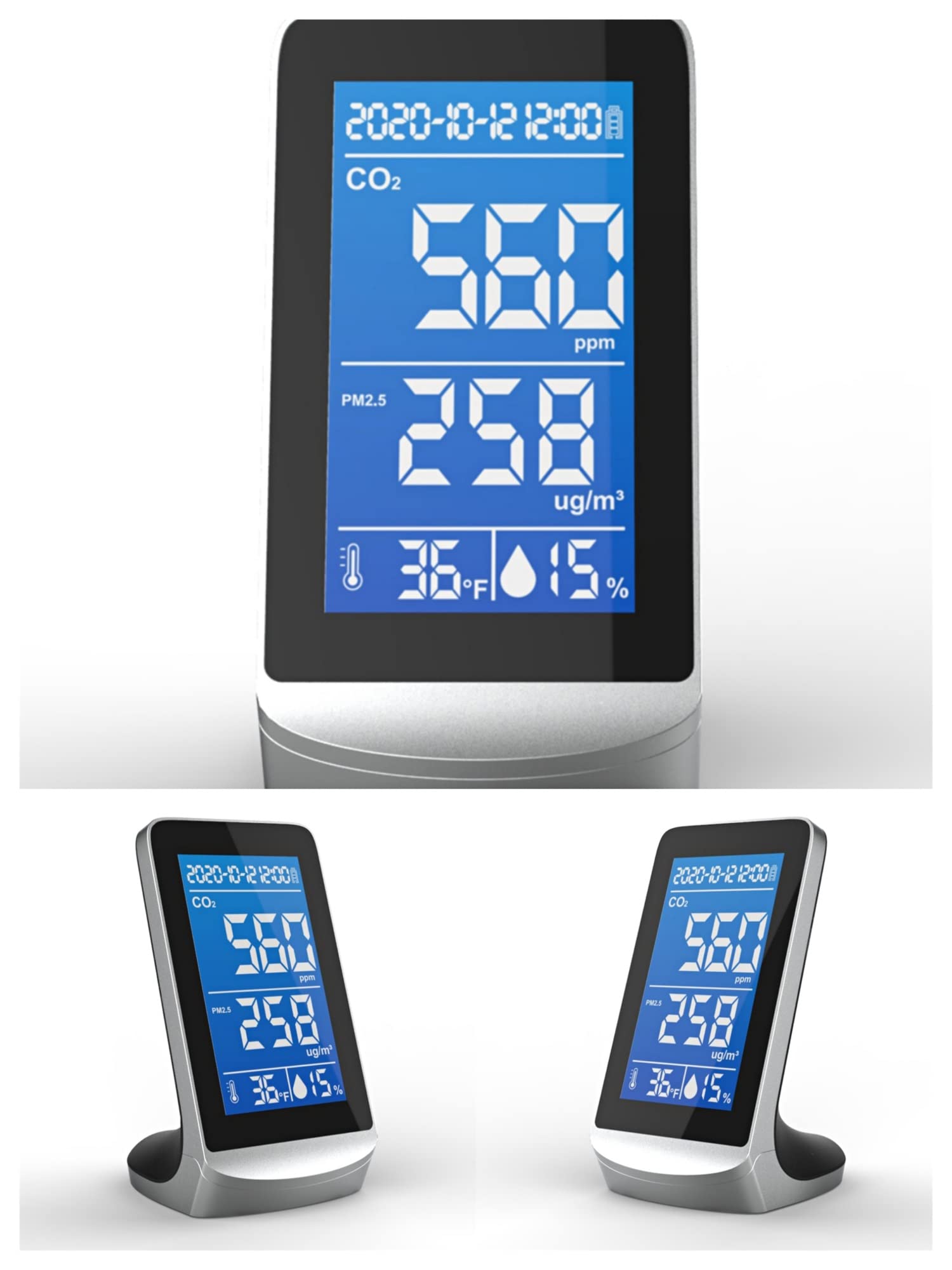 Detector de Gas, DM72D, Medidor De Calidad del Aire, Probador De Co2, Sensor PM 2,5, Detector De Gas Co2, Probador De Polvo Y Humo