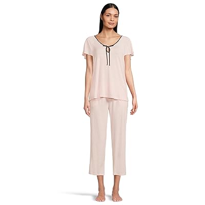 Kate Spade New York Short Sleeve Cropped PJ Set Women