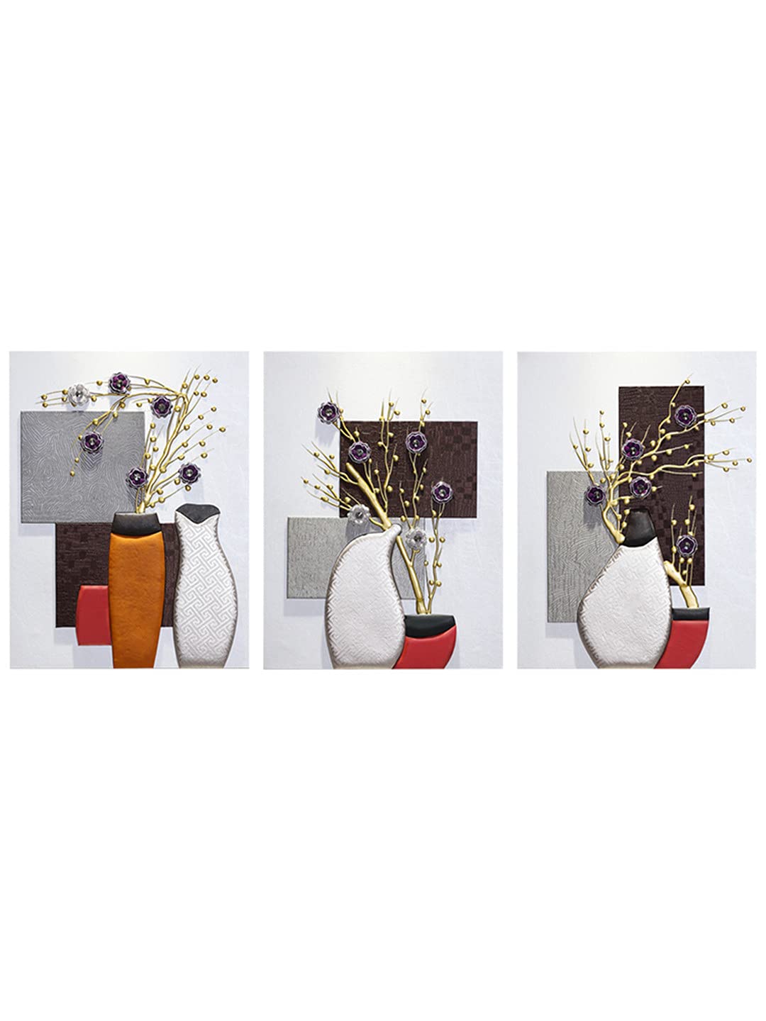 Gaomiモダンアート ウォールデコ 壁掛けアート アートパネル　3枚 Amazon.co.jp: Gaomiモダンアート 花 パネル アートパネル