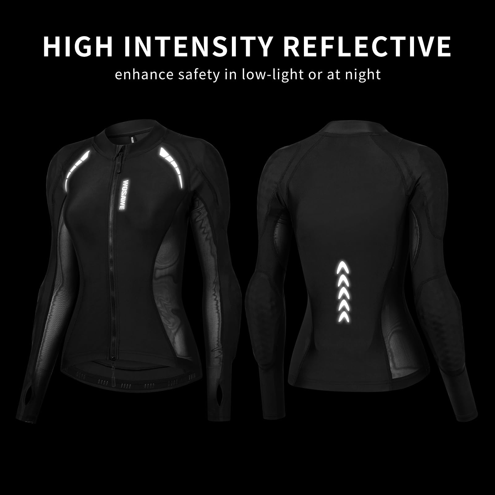 Lixada Chaqueta blindada de Motocicleta, Chaqueta de Moto para Mujer con protección y certificación CE2, Chaqueta de Malla de Alta Visibilidad para Mujer, Chaqueta de Moto de Malla, Chaqueta blindada