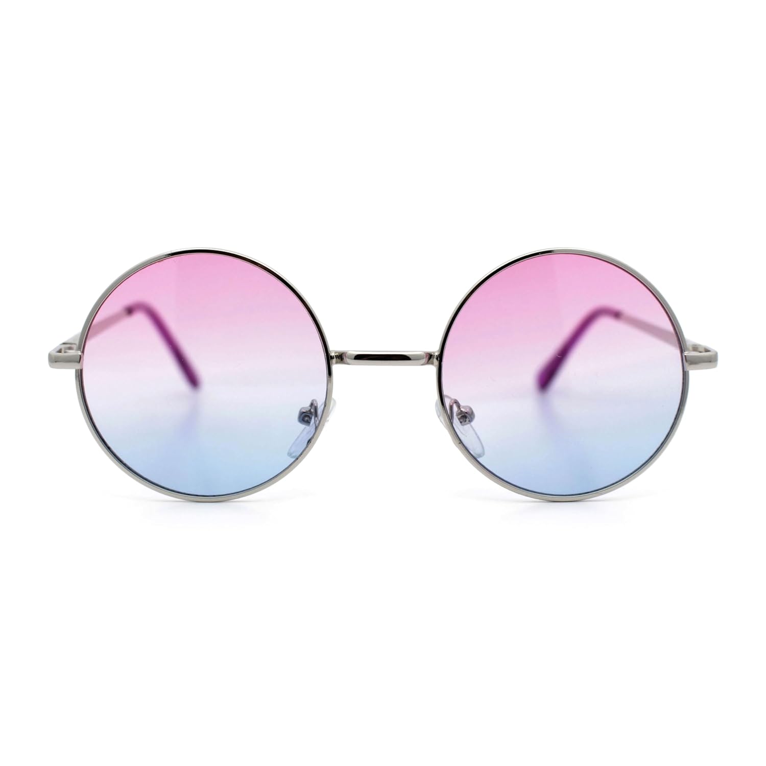 SA106 Color Groovy Hippie Wire Rim Round Circle Lens Sunglasses