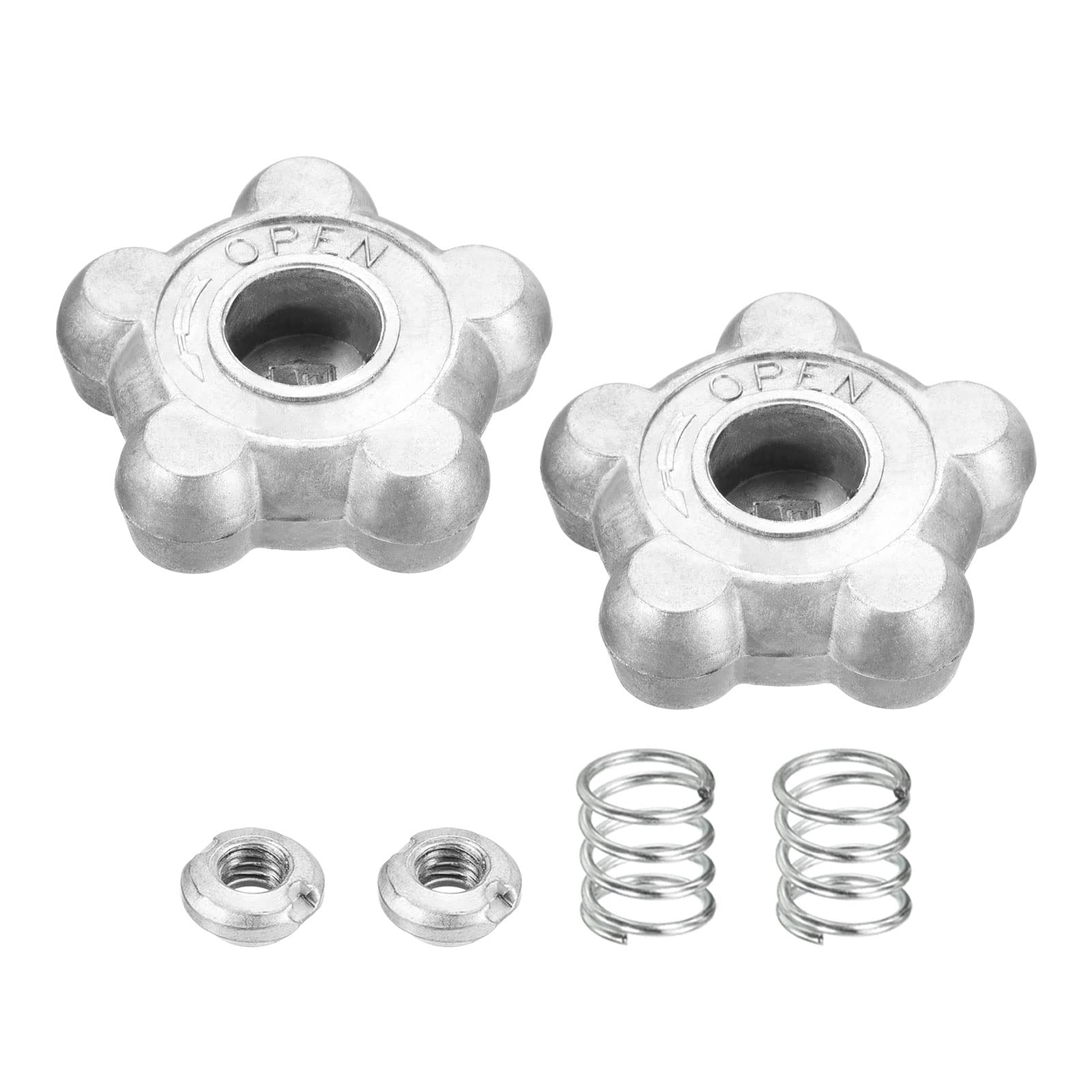 PATIKIL 64mm Hand Wheel – Aluminum Alloy Control Switch Replacement For Gas Cylinders, Valves & Faucets (Silver Tone)