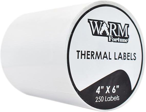 Amazon.com: Direct Thermal Labels 250 Per Roll, 4x6 (for Zebra 2844