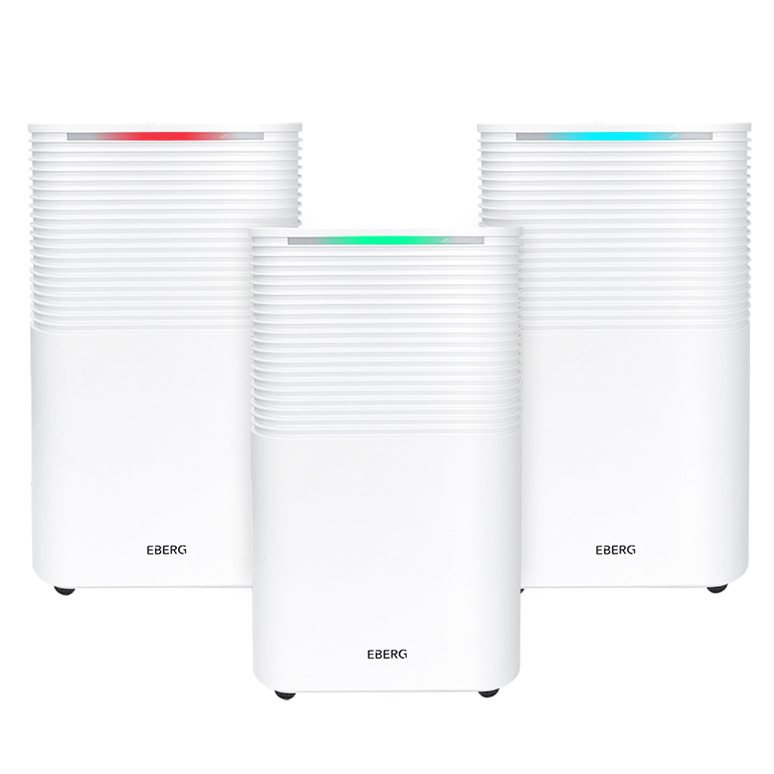EBERG RICO WiFi osuszacz powietrza 12 l/24 h, higrostat, sterowanie aplikacją, wyświetlacz LCD, timer 24 h, drenaż ciągły, osuszacz do domu i piwnicy, biały