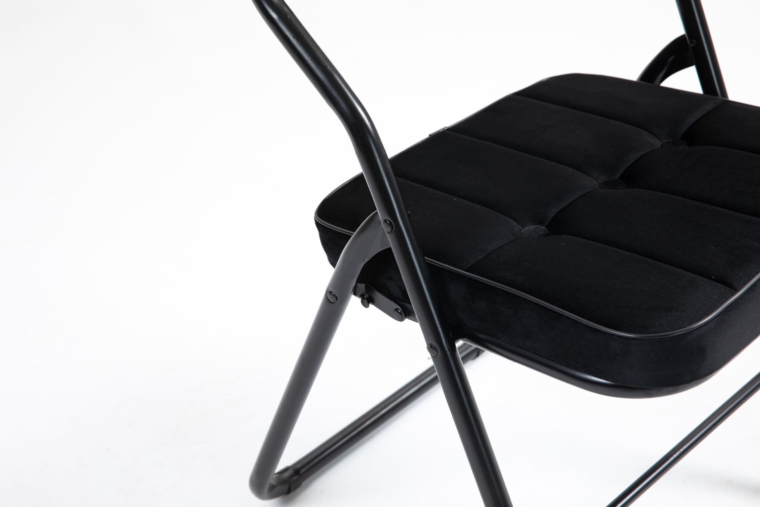 Homgoday Silla Plegable con Asiento y Respaldo Acolchados - Pack de 2 para Comedor y Exterior