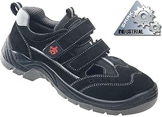 BAAK Sicherheitsschuhe Henry Industrial S1P Sicherheitssandalen BGR191 Größe 46, schwarz, 8424