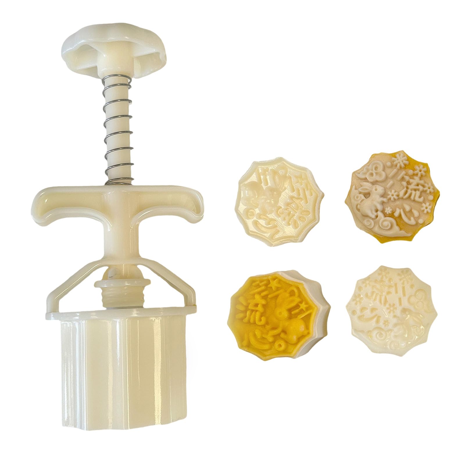Buxuaaaa Hand Pressed Mold Chinese Bean Pastes Cake Molds Household Pastries Baking Tool for Dessert Enthusiasts Mold