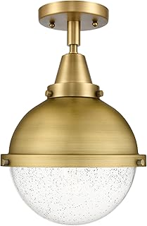 Innovations 447-1C-BB-HFS-84-BB One Light Flush Mount from Franklin Restoration Collection