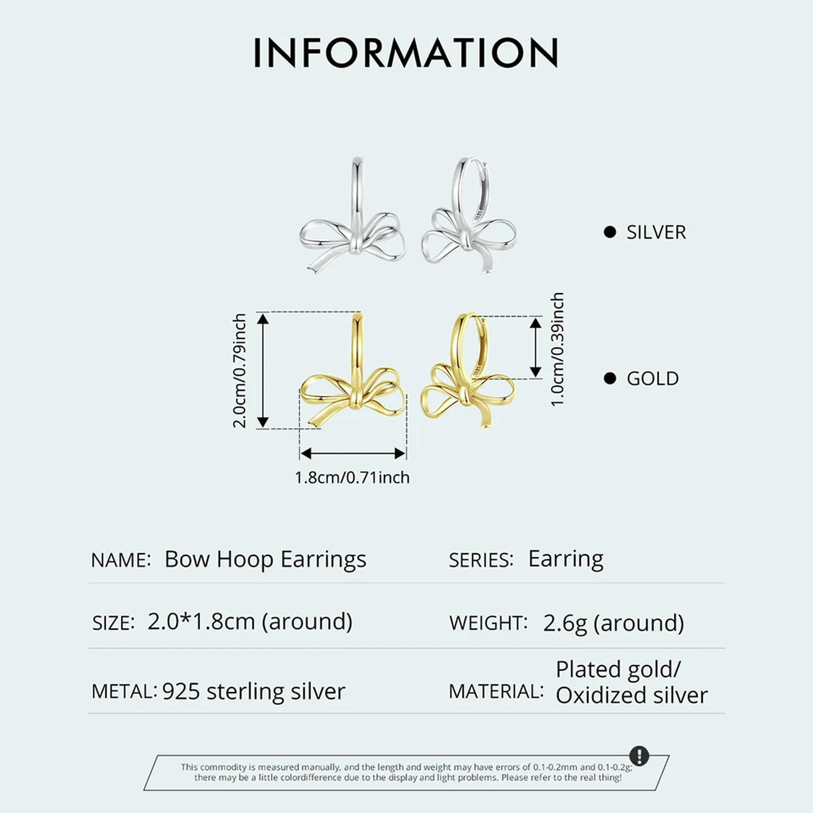925 Sterling Silber Einfache Schleife Ohrschnallen Klassische hypoallergene Tropfenohrringe für Frauen Edlen Schmuck