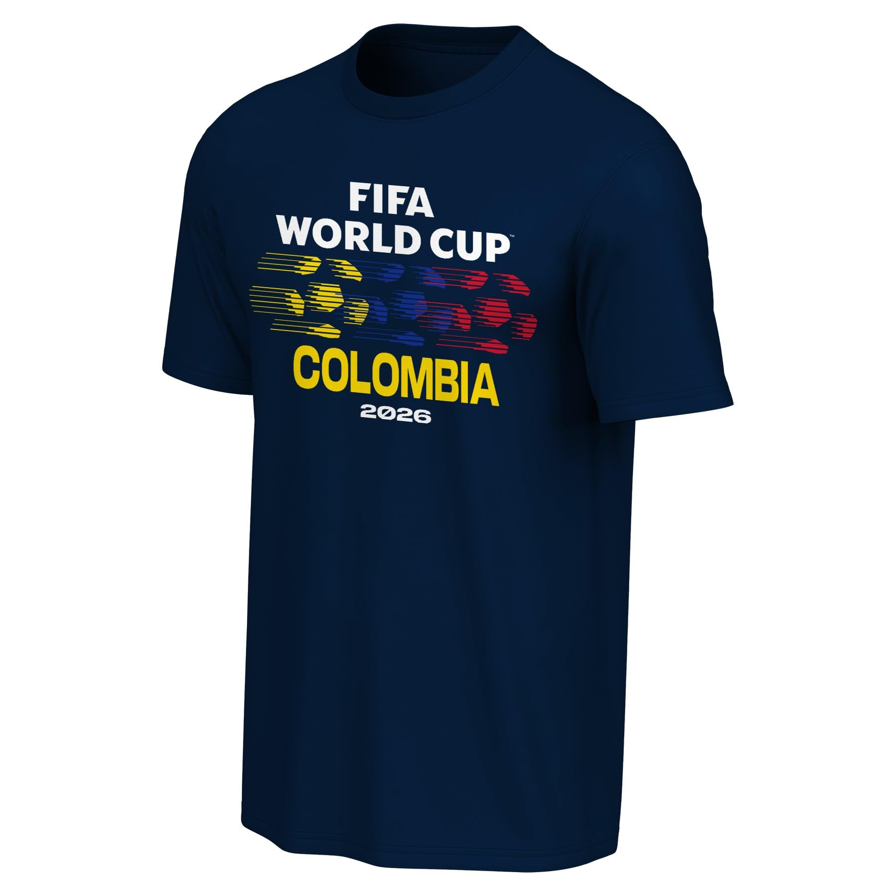 FIFA World Cup 2026 Men's Official Country Team Color Wordmark Logo T-Shirt, Columbia, S