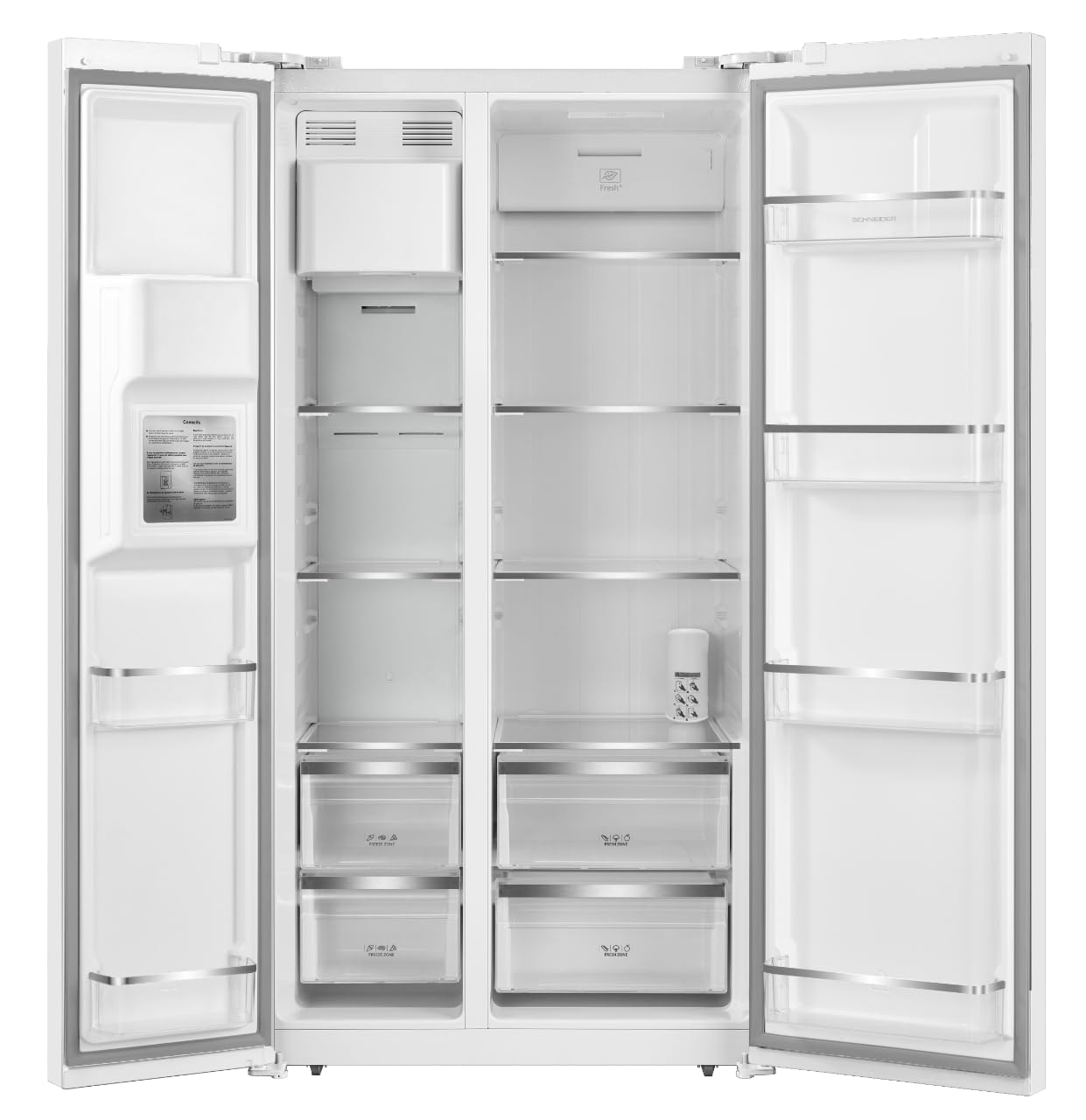 Schneider SCUS556NFGL-WE - Réfrigérateur Multiportes 556L Blanc - 4