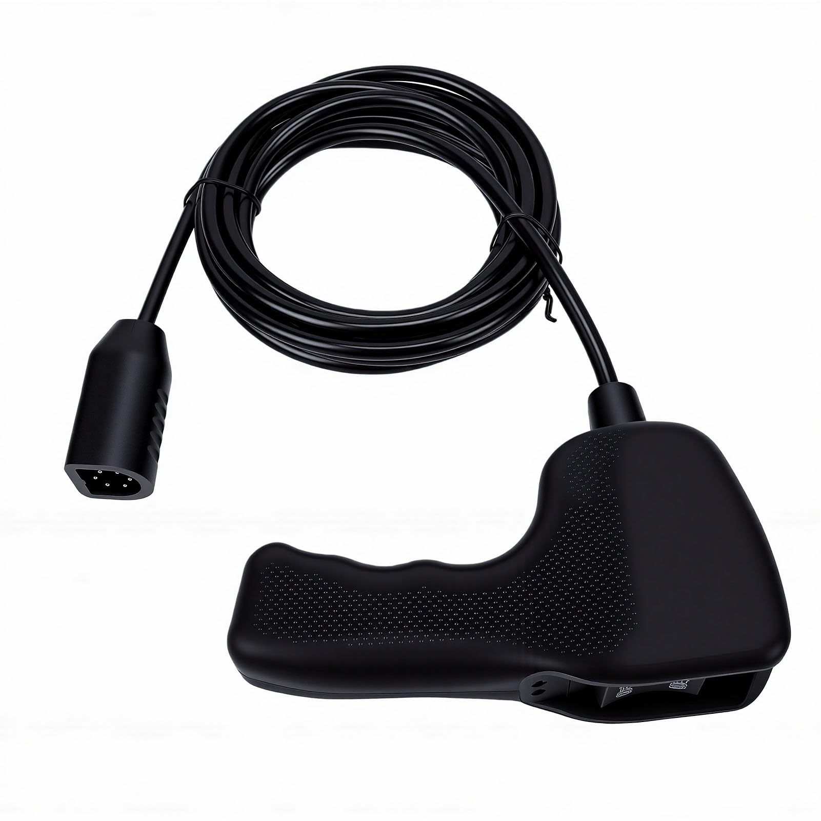 Acouto Telecomando per Verricello Plug-in Controller Portatile per Verricello Telecomando per Cablato 83658 Cavo da 12 Piedi Impugnatura in Gomma Spina a Forma di D per
