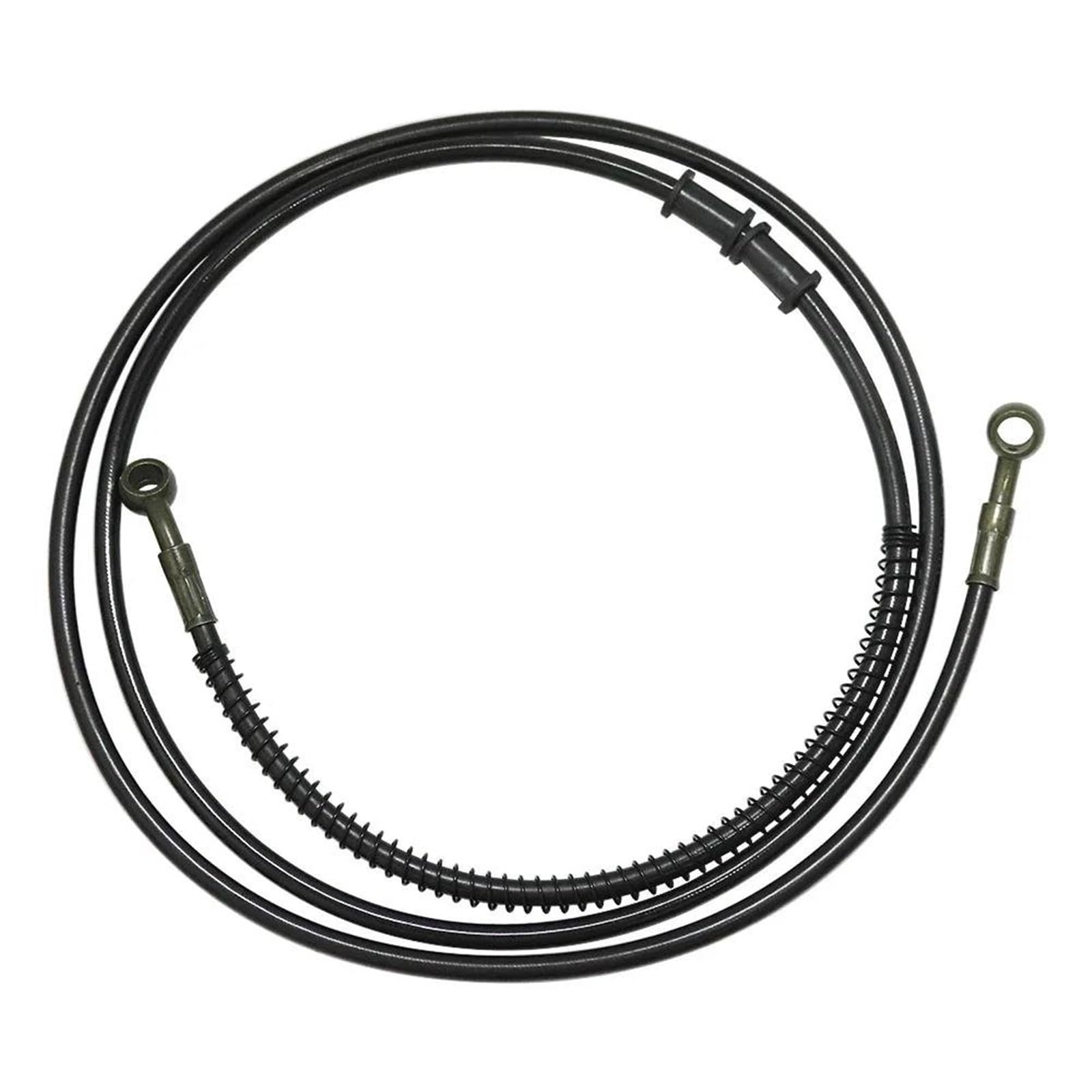 Hydraulic Brake Hose Motorcycle 50-200cm Universal Stainless Steel Braided Brake Oil Hose Hydraulic Reinforced Line Pipe(190cm)