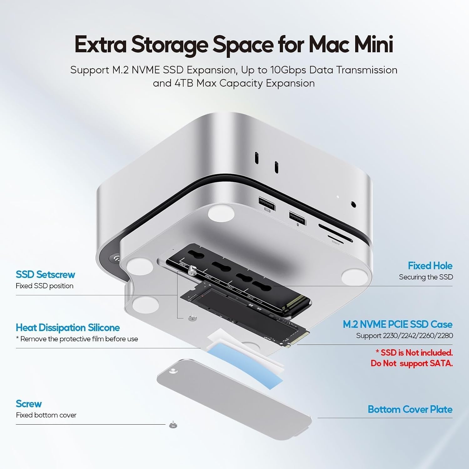 Amazon.co.jp: PULWTOP 9 in 1 USB C ハブ Mac Mini M4/ M4 Pro 2024用