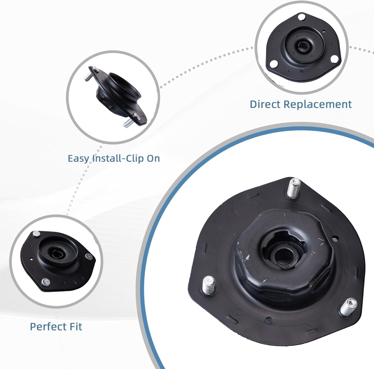 ZSJO OEM #48609-33170 Front Shock Absorber Support Compatible with