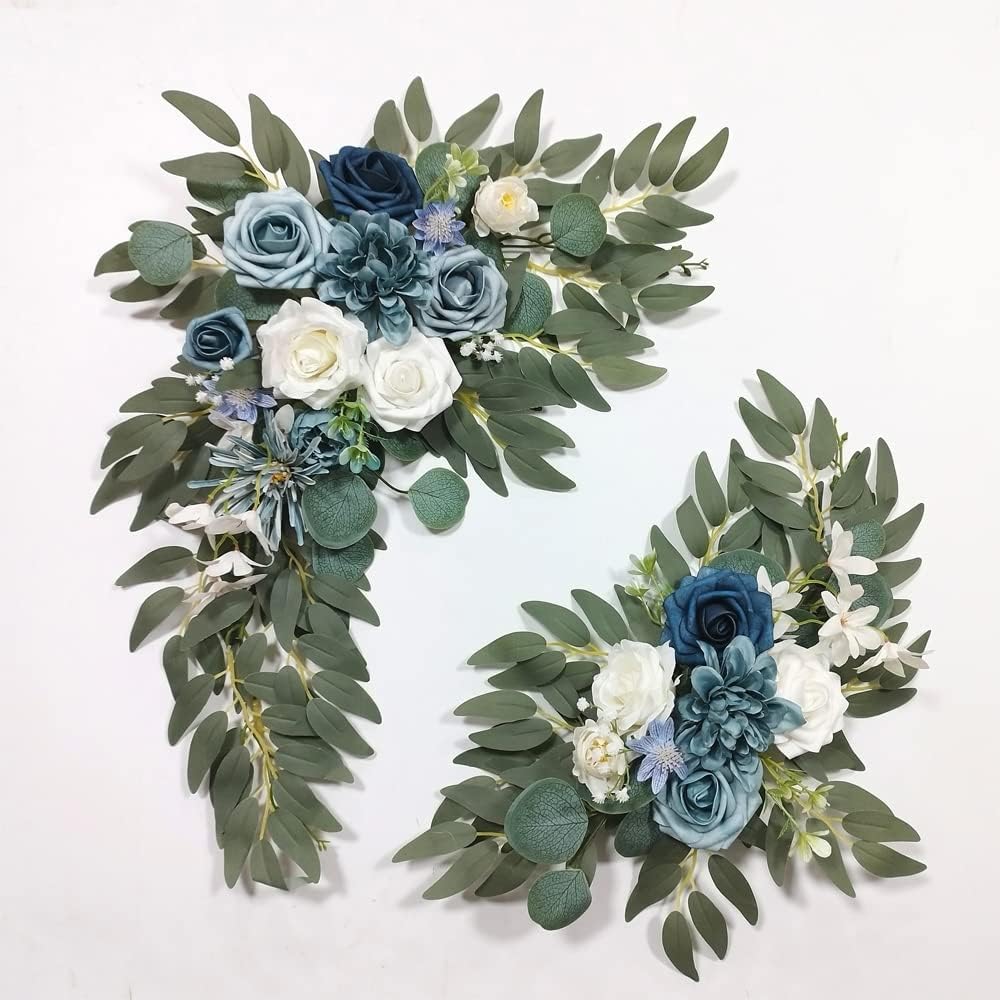 ARTFLWS Artificial Flower Swag Wedding Arch Flowers Set of